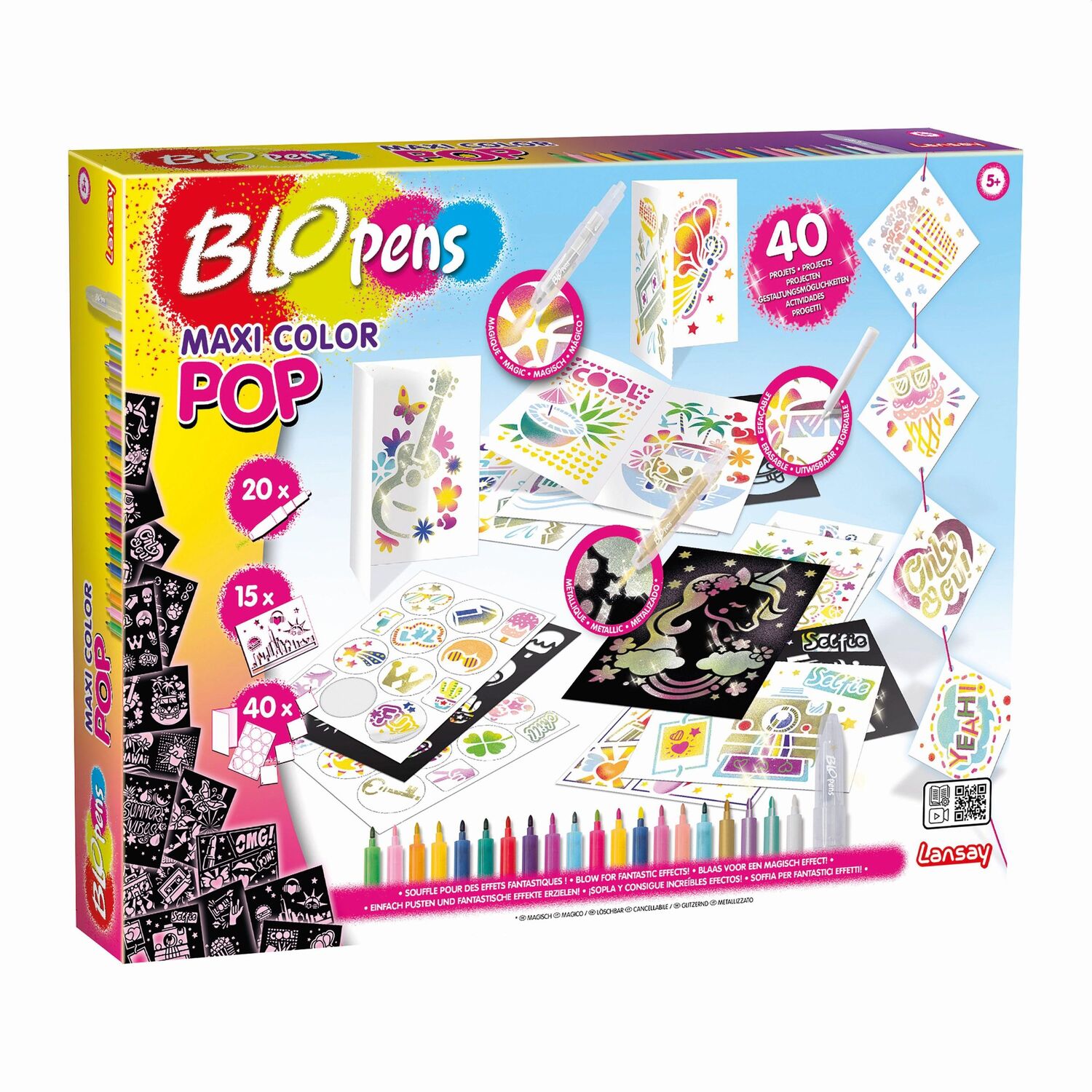 Cover: 3181860252505 | Blopens - Sprühstifteset Maxi Pop Art | Lansay | Stück | 3225250