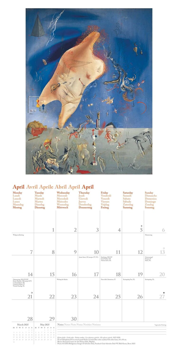 Bild: 4002725987969 | Dali 2025 - Wand-Kalender - Broschüren-Kalender - 30x30 - 30x60...