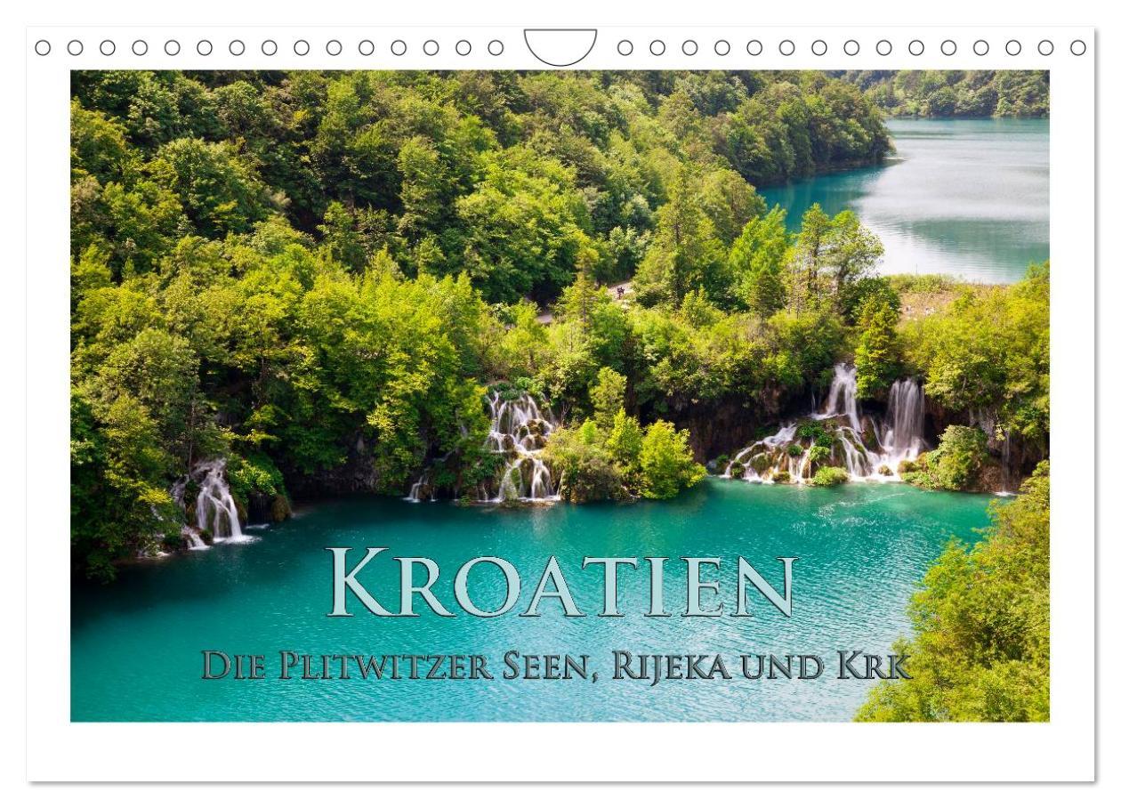 Cover: 9783435688050 | Kroatien - Plitwitzer Seen, Rijeka und Krk (Wandkalender 2025 DIN...