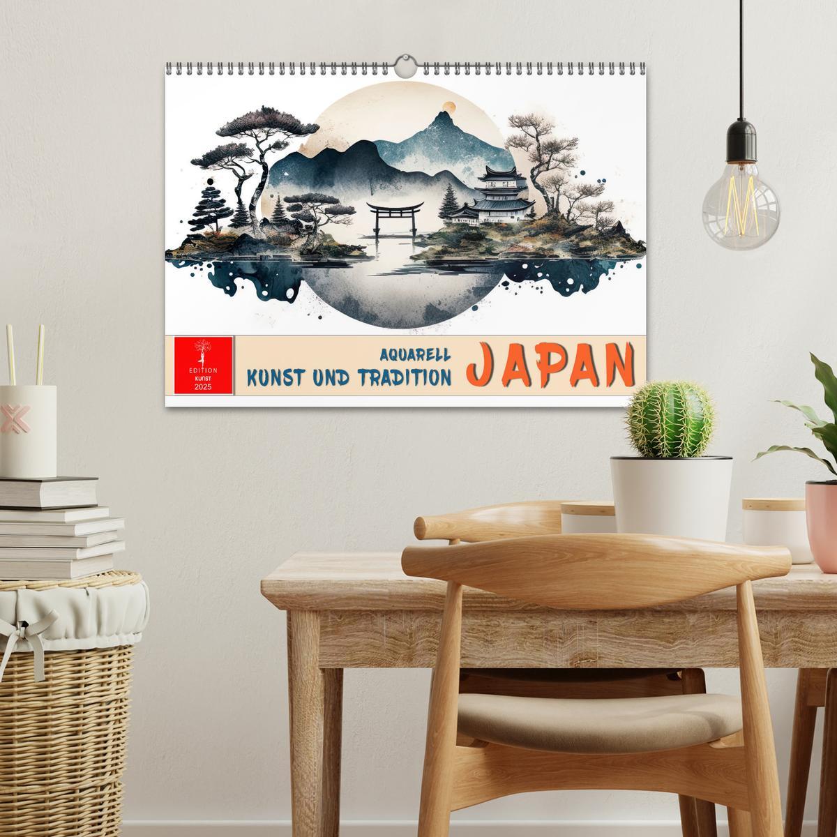 Bild: 9783457243800 | Japan - Aquarell Kunst und Tradition (Wandkalender 2025 DIN A3...