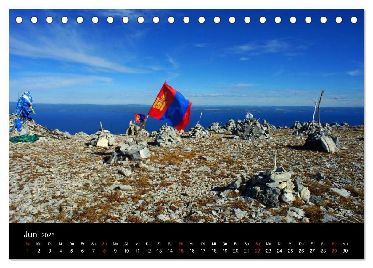 Bild: 9783435718368 | Einsame Mongolei (Tischkalender 2025 DIN A5 quer), CALVENDO...