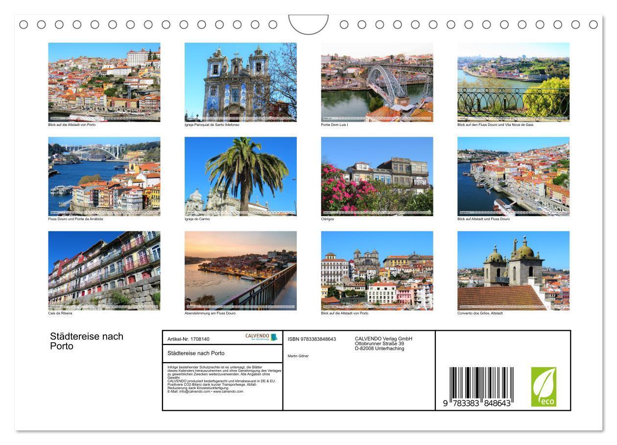 Bild: 9783383848643 | Städtereise nach Porto (Wandkalender 2025 DIN A4 quer), CALVENDO...