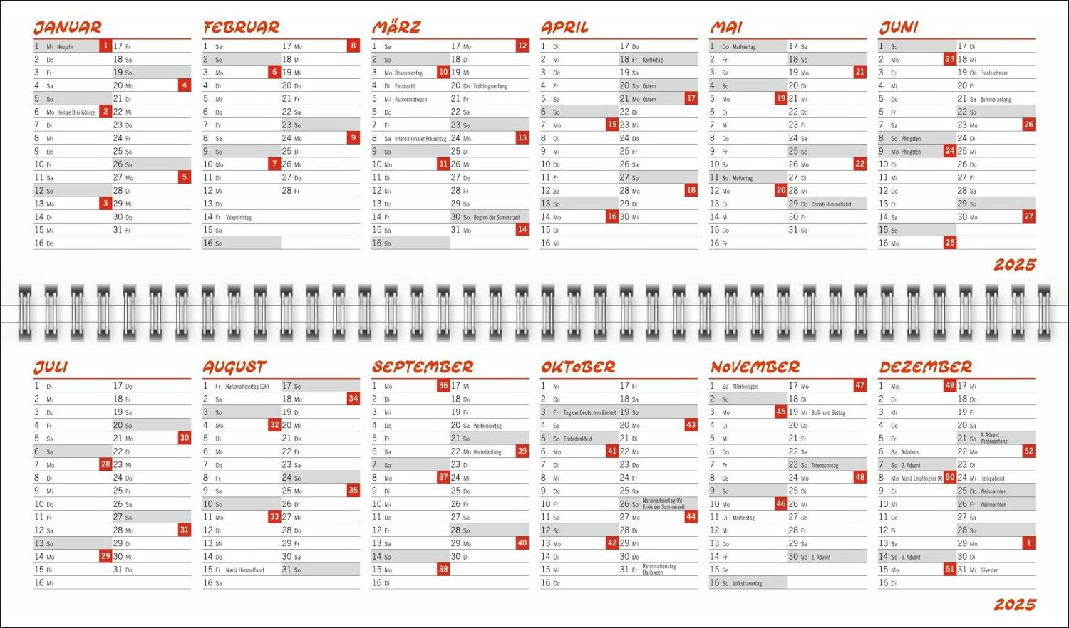 Bild: 9783756409174 | Werner Wochenquerplaner 2025 | Rötger Feldmann | Kalender | 112 S.