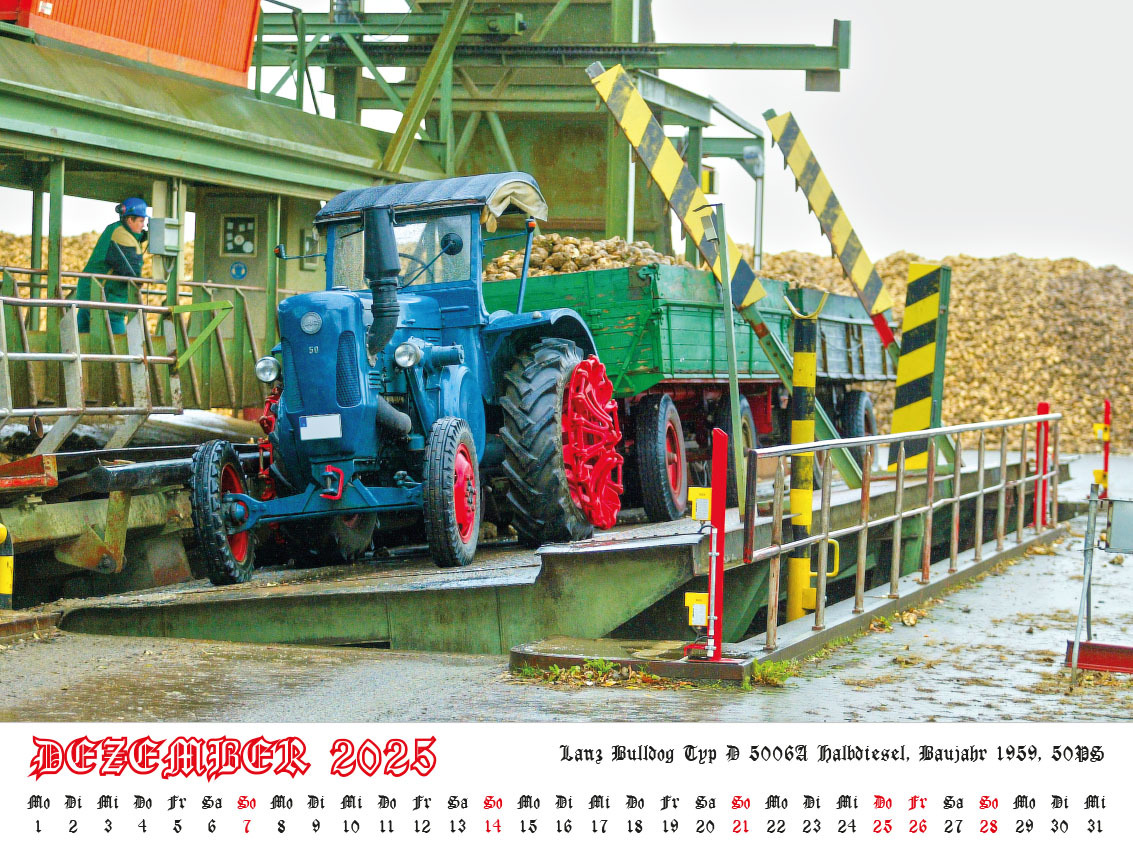 Bild: 9783948794712 | Faszination Schlepper Kalender 2025 | alte Schlepper im Einsatz | 2025