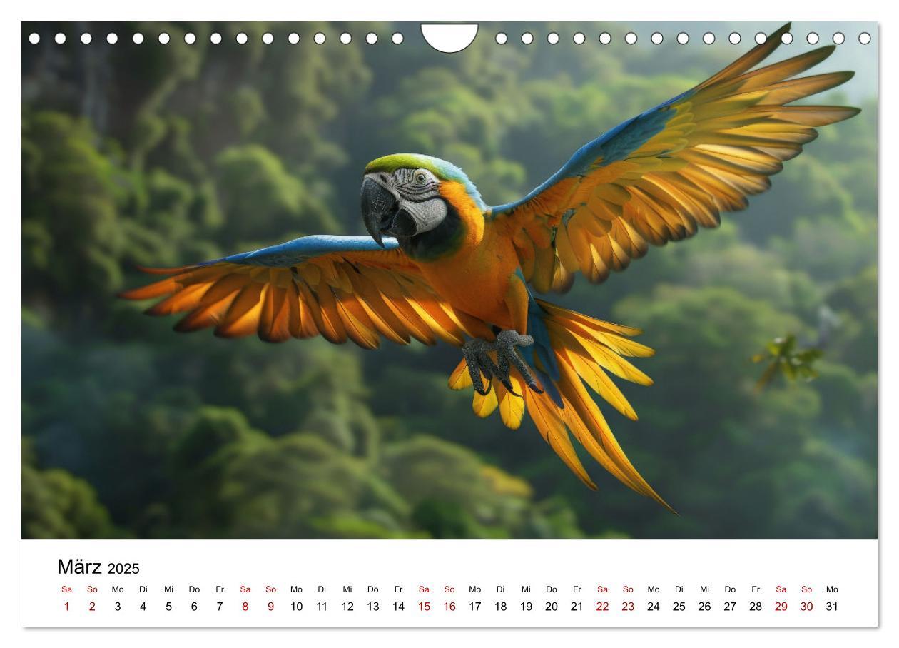 Bild: 9783383795046 | Papageien - Farbenfrohe Paradiesvögel (Wandkalender 2025 DIN A4...