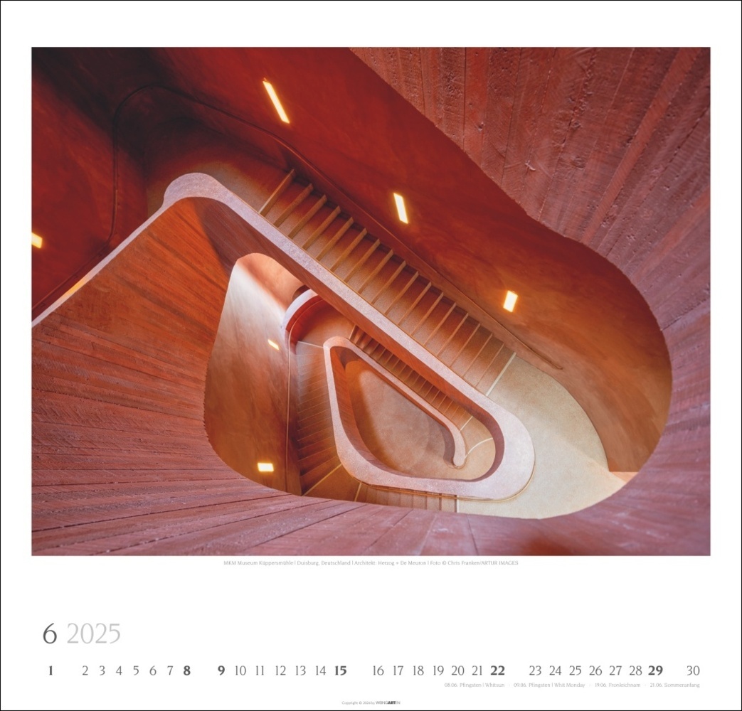 Bild: 9783839900338 | Moderne Architektur Kalender 2025 | Kalender | Spiralbindung | 14 S.