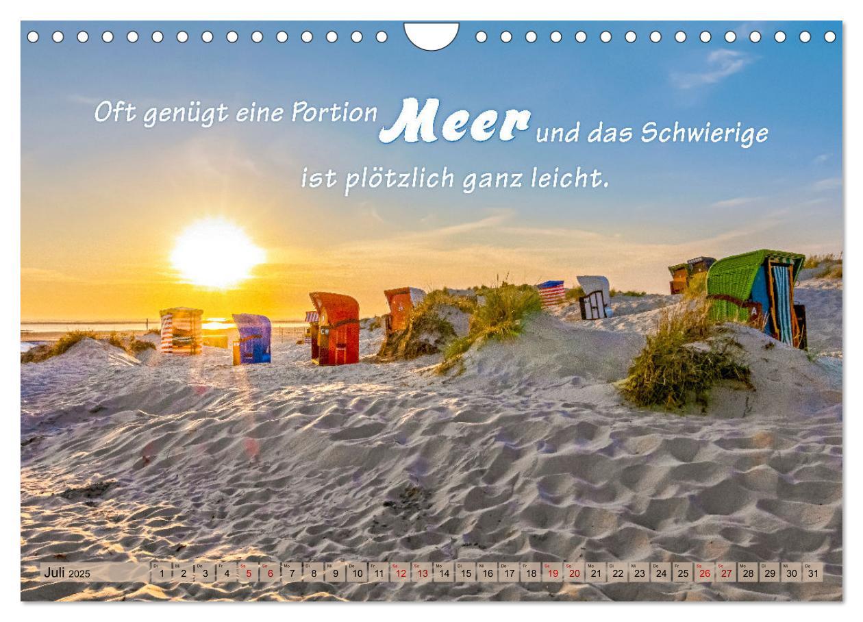 Bild: 9783435053711 | Sehnsucht zum Meer (Wandkalender 2025 DIN A4 quer), CALVENDO...