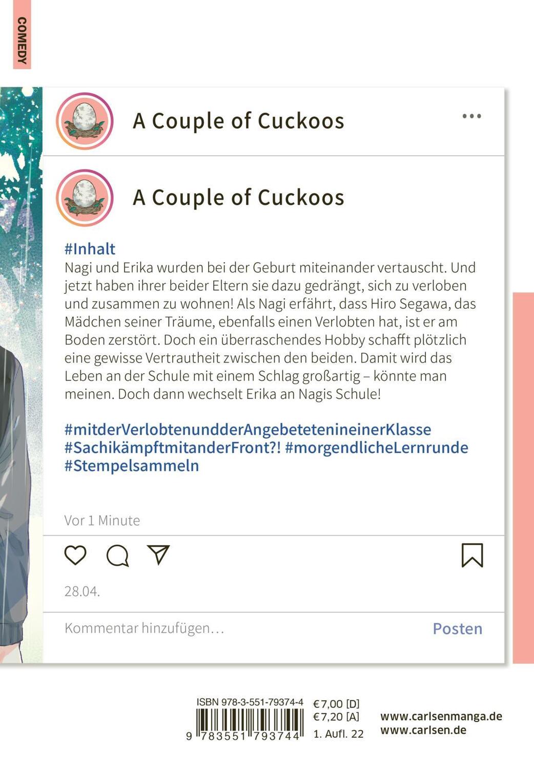 Rückseite: 9783551793744 | A Couple of Cuckoos 2 | Miki Yoshikawa | Taschenbuch | 192 S. | 2021