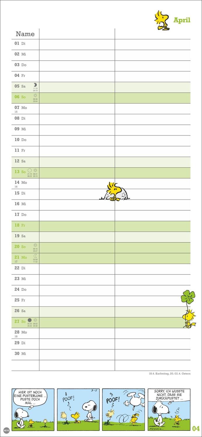 Bild: 9783756406081 | Peanuts Planer Wir zwei 2025 | Heye | Kalender | Spiralbindung | 14 S.