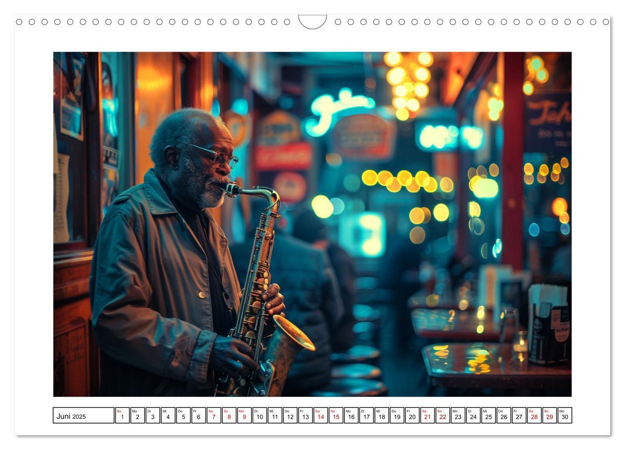 Bild: 9783383831492 | Jazz Geschichten um Mitternacht (Wandkalender 2025 DIN A3 quer),...