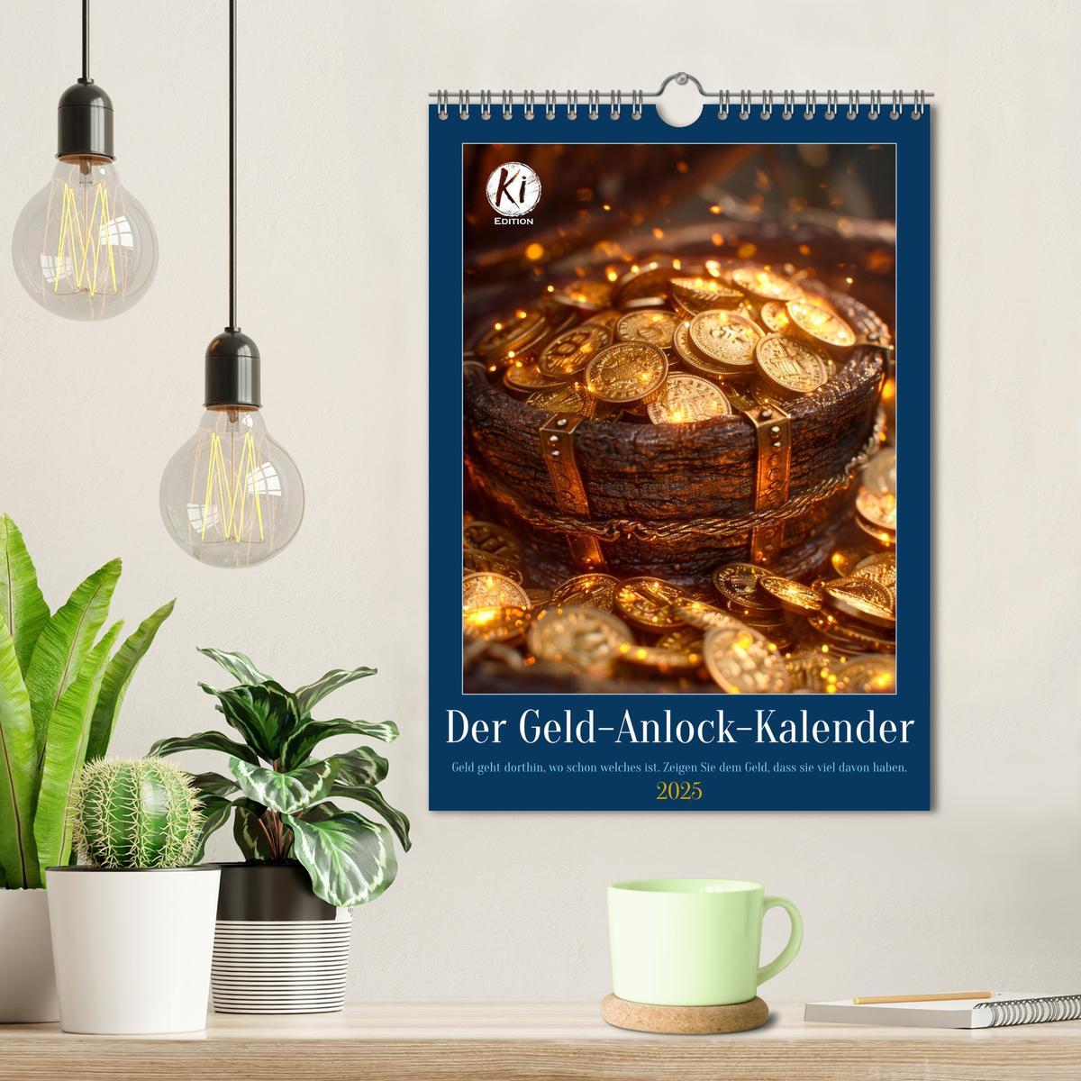 Bild: 9783435820276 | Der Geld-Anlock-Kalender (Wandkalender 2025 DIN A4 hoch), CALVENDO...