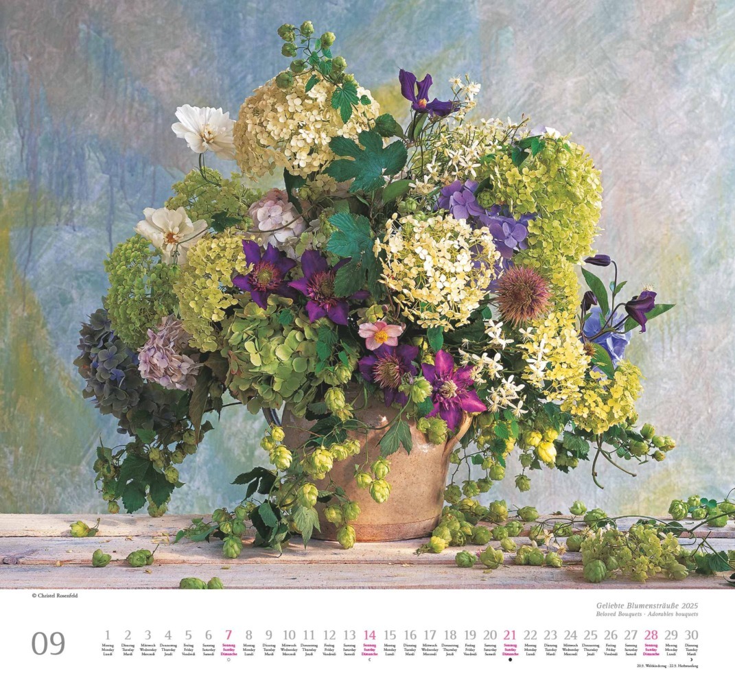 Bild: 4250809653075 | DUMONT - Geliebte Blumensträuße 2025 Wandkalender, 38x35,5cm,...