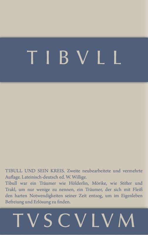 Cover: 9783110356069 | Tibull und sein Kreis | Lateinisch - deutsch | Tibull | Buch | 160 S.