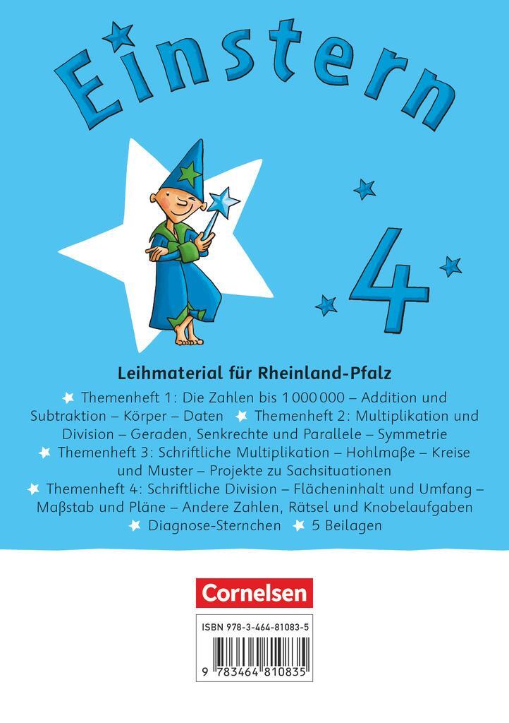 Cover: 9783464810835 | Einstern Mathematik 04 (Rheinland-Pfalz). Themenhefte 1-4,...