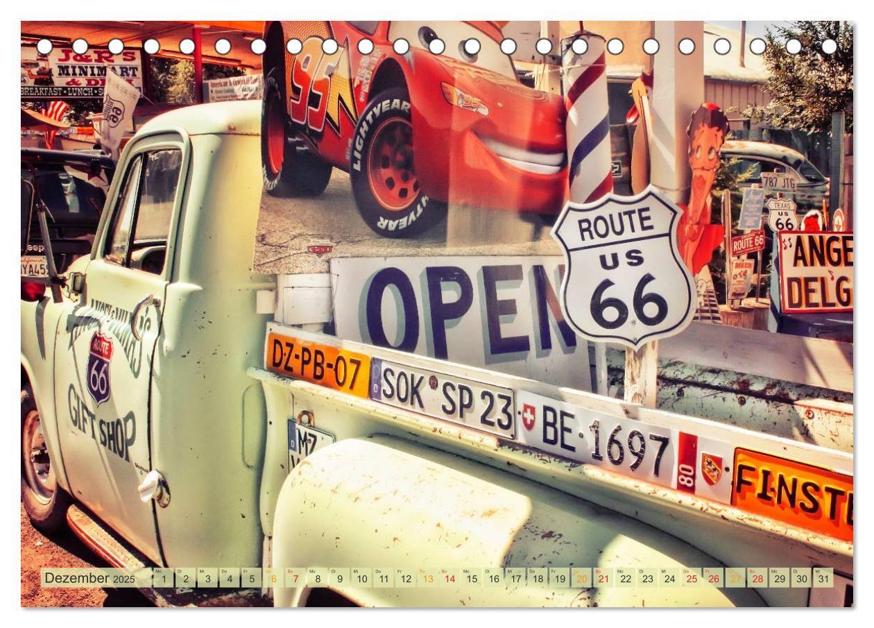 Bild: 9783435479214 | Nostalgie auf 2451 Meilen - Route 66 (Tischkalender 2025 DIN A5...