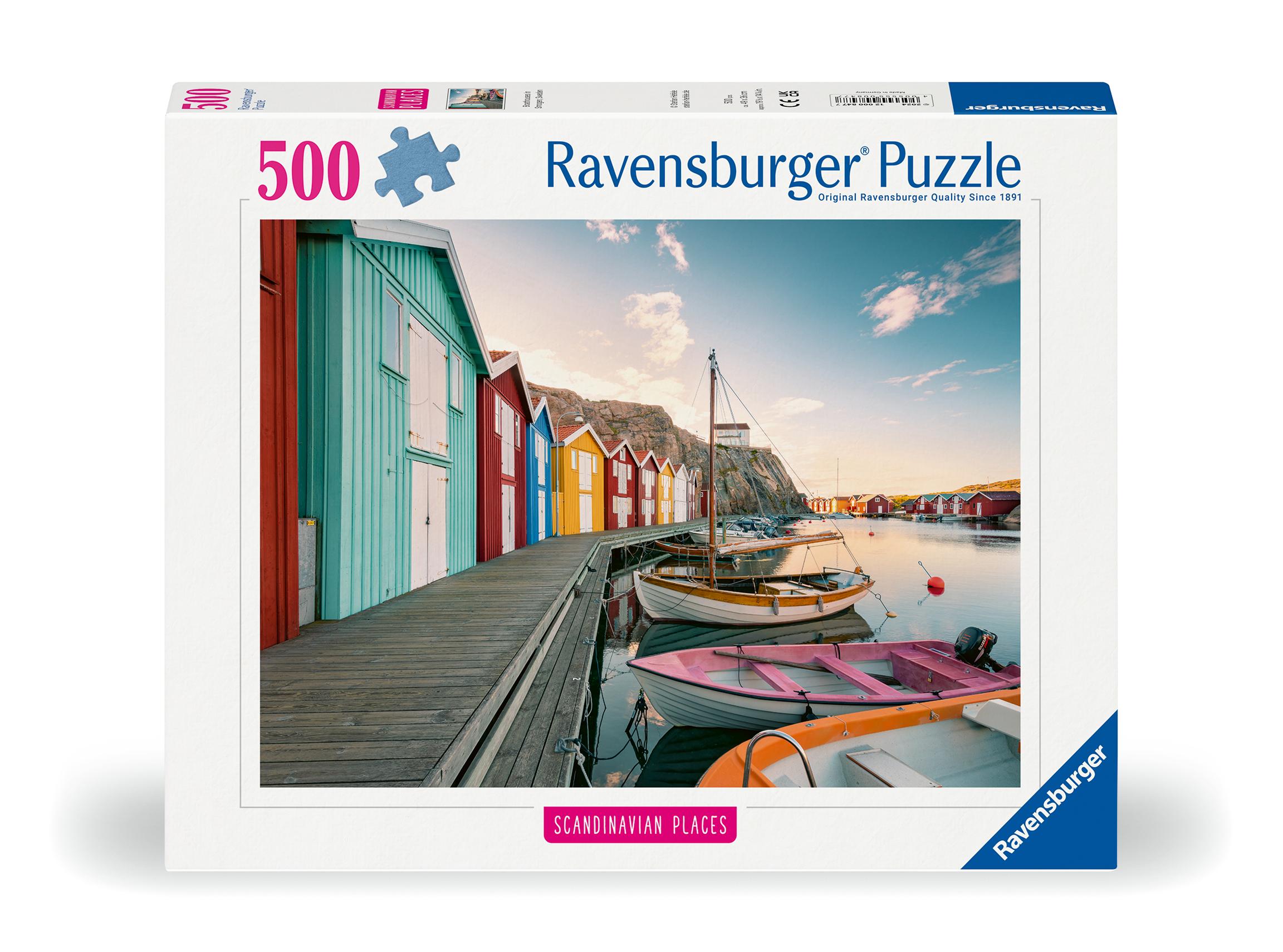 Cover: 4005555008477 | Ravensburger Puzzle 12000847, Scandinavian Places - Bootshäuser in...