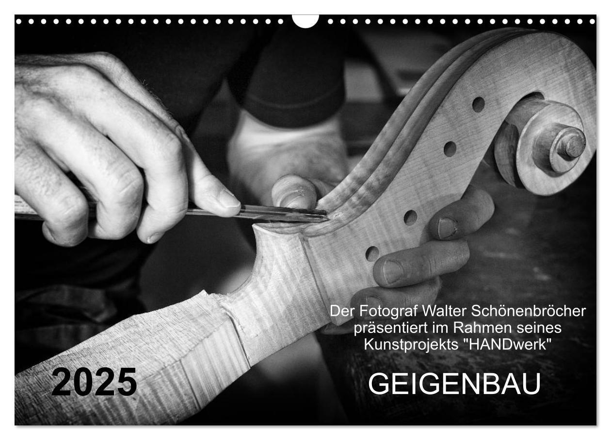 Cover: 9783435433551 | Geigenbau (Wandkalender 2025 DIN A3 quer), CALVENDO Monatskalender