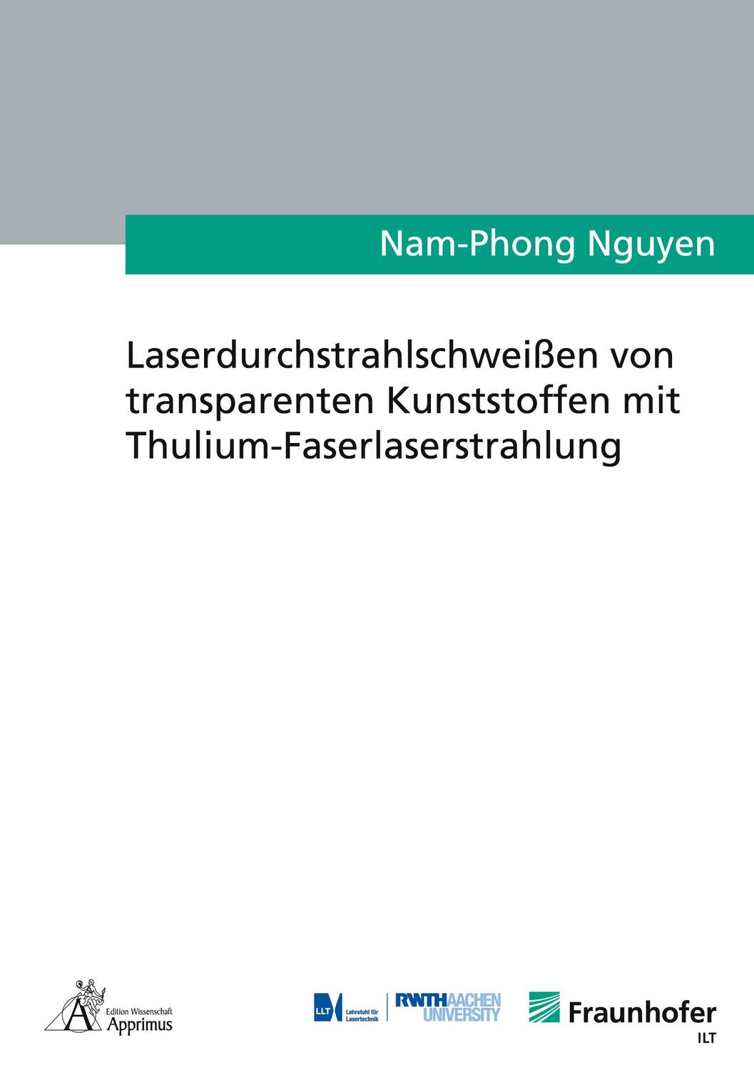 Cover: 9783985551729 | Laserdurchstrahlschweißen von transparenten Kunststoffen mit...