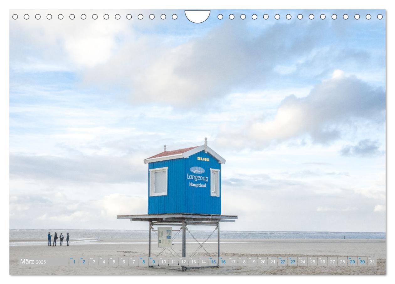 Bild: 9783435073993 | Am Strand von Langeoog (Wandkalender 2025 DIN A4 quer), CALVENDO...