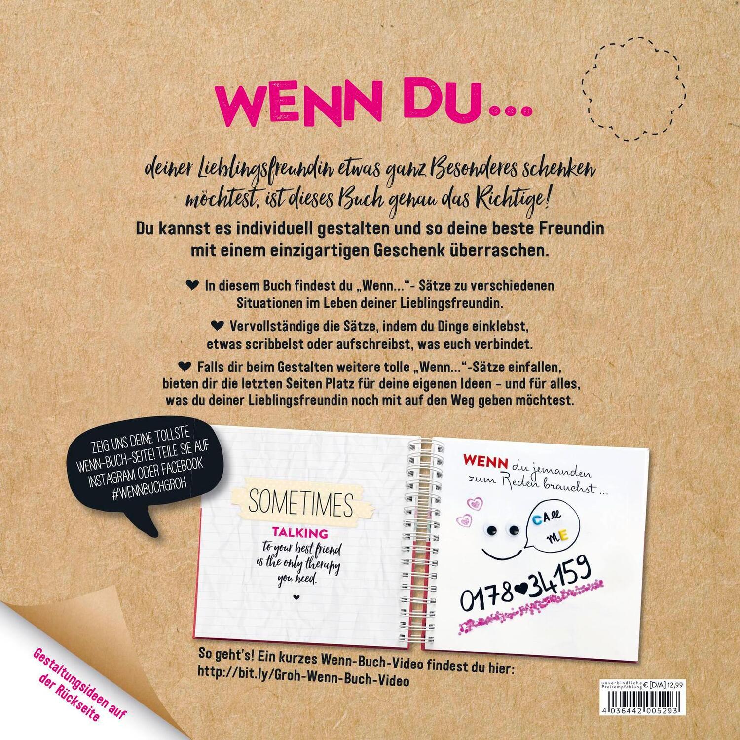 Bild: 4036442005293 | Wenn-Buch für meine Lieblingsfreundin | Groh Kreativteam | Notizbuch