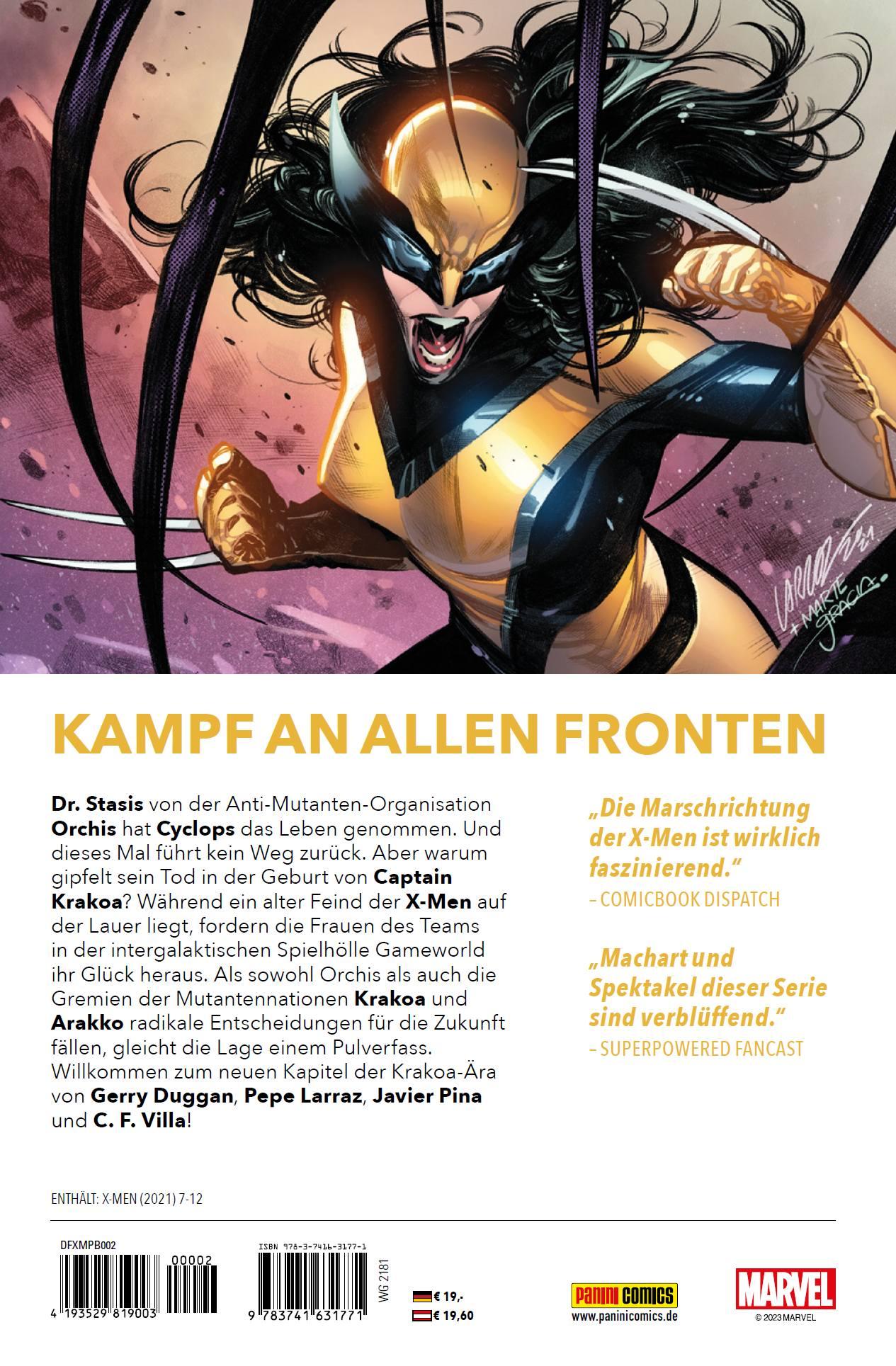 Rückseite: 9783741631771 | Die furchtlosen X-Men | Bd. 2: Unter Beschuss | Gerry Duggan (u. a.)