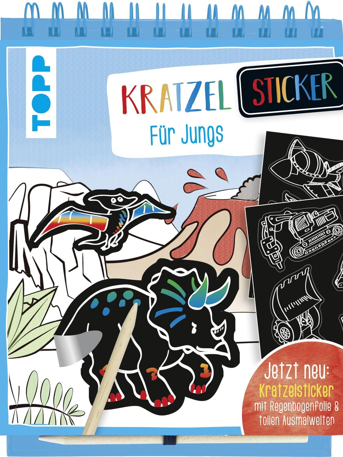 Cover: 9783772484278 | Kratzel-Stickerbuch für Jungs | Frechverlag | Taschenbuch | 68 S.