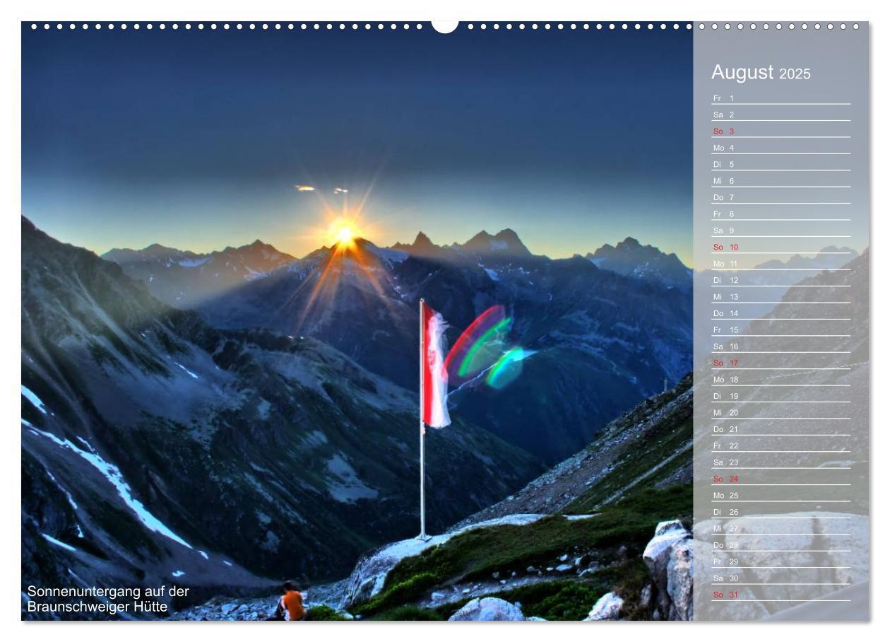 Bild: 9783435793983 | Alpenüberquerung (Wandkalender 2025 DIN A2 quer), CALVENDO...