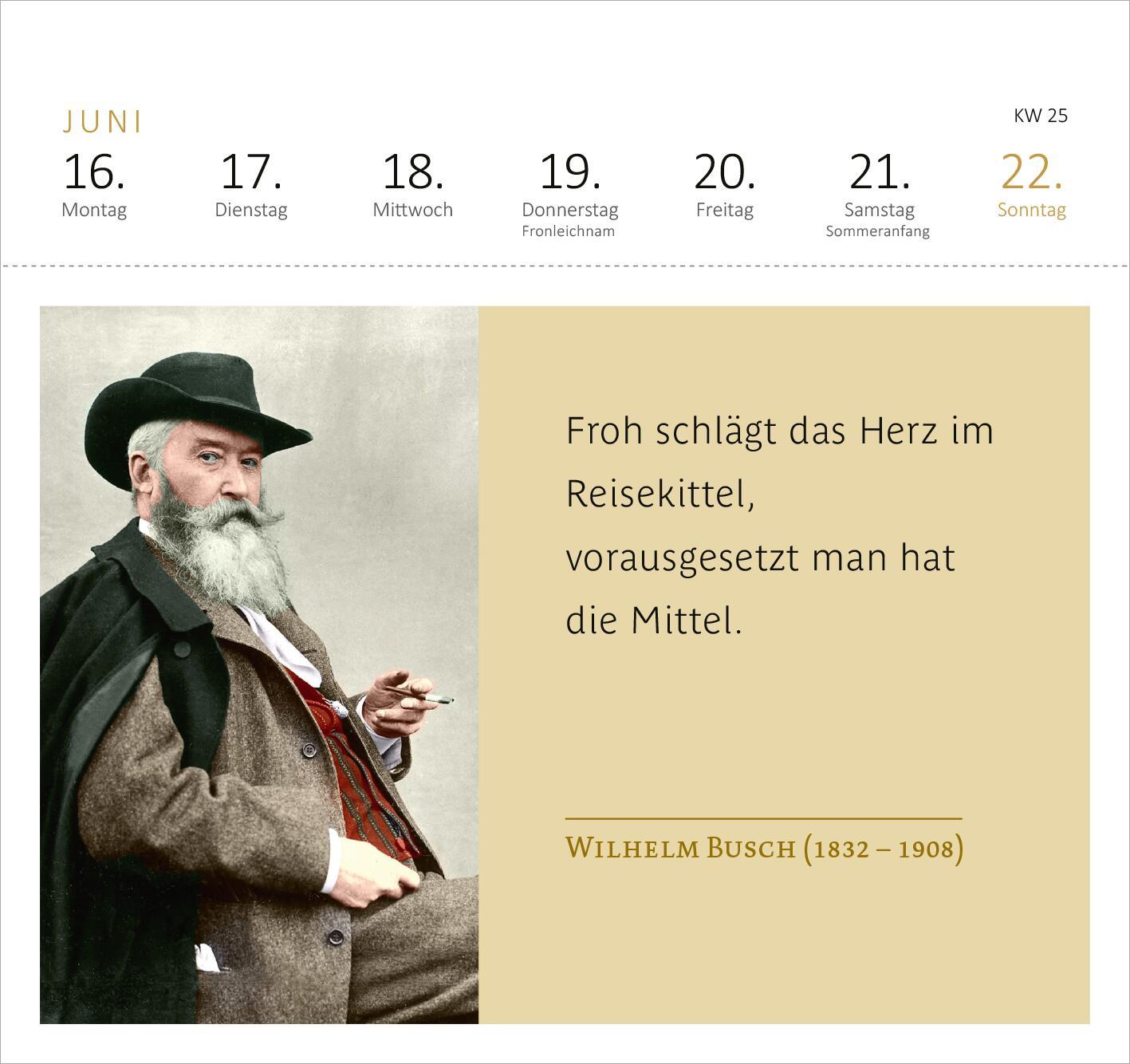 Bild: 4014489132875 | Postkartenkalender Der Literaturkalender 2025 | Kalender | 108 S.