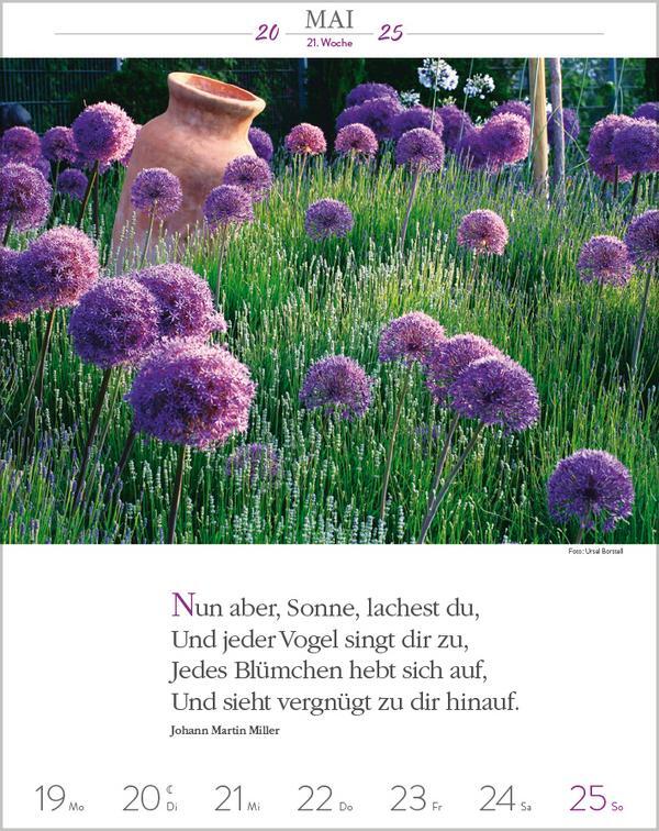 Bild: 9783731879497 | Literaturkalender Gartenlust 2025 | Verlag Korsch | Kalender | 54 S.