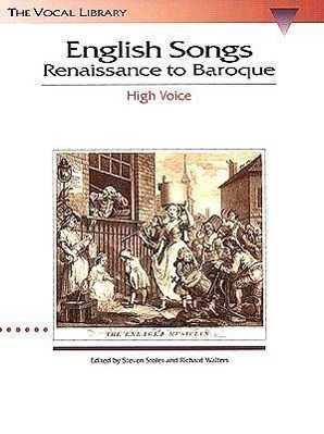 Cover: 9780793546329 | English Songs: Renaissance to Baroque | The Vocal Library High Voice