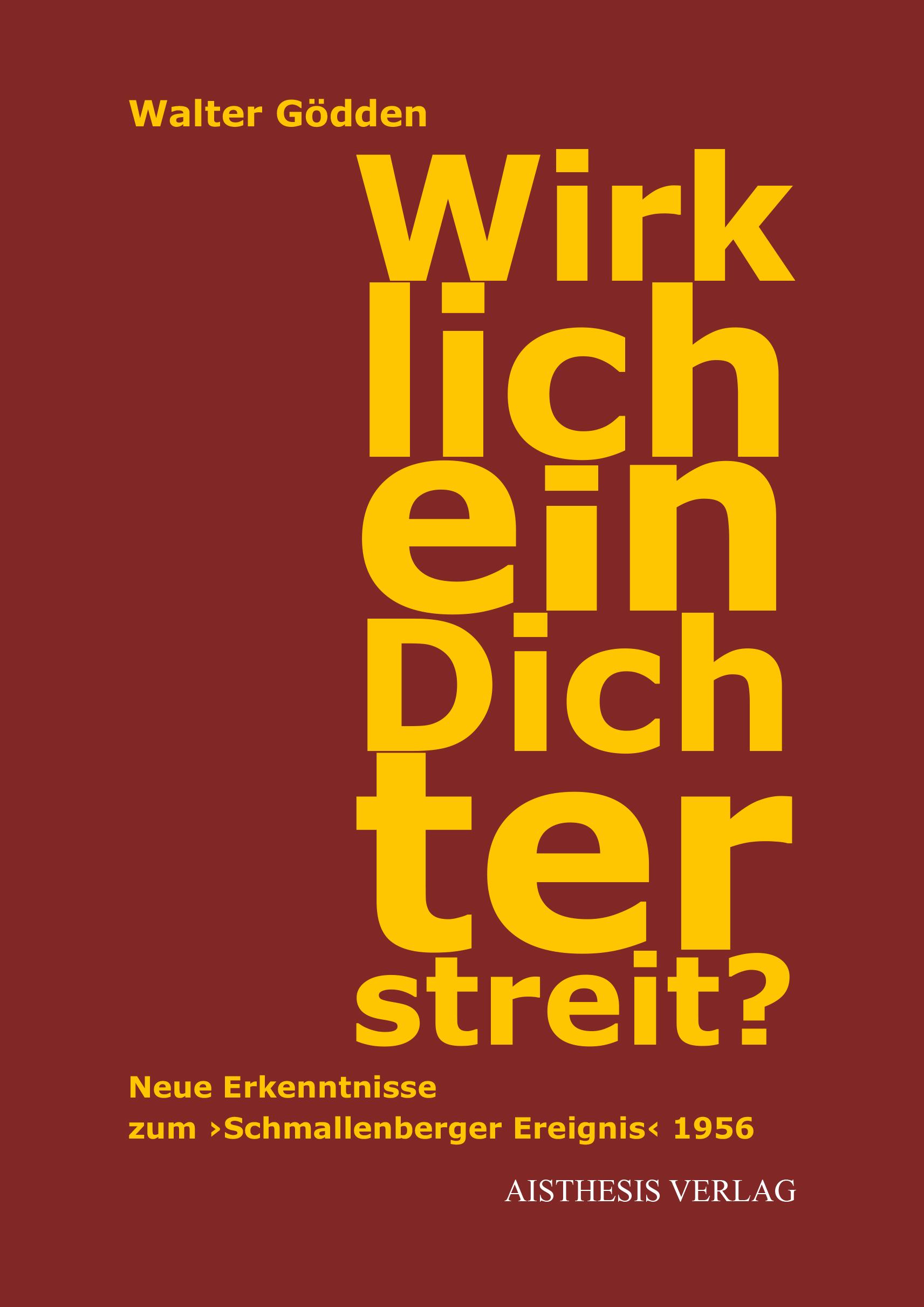 Cover: 9783849818517 | Wirklich ein Dichterstreit? | Walter Gödden | Taschenbuch | 164 S.