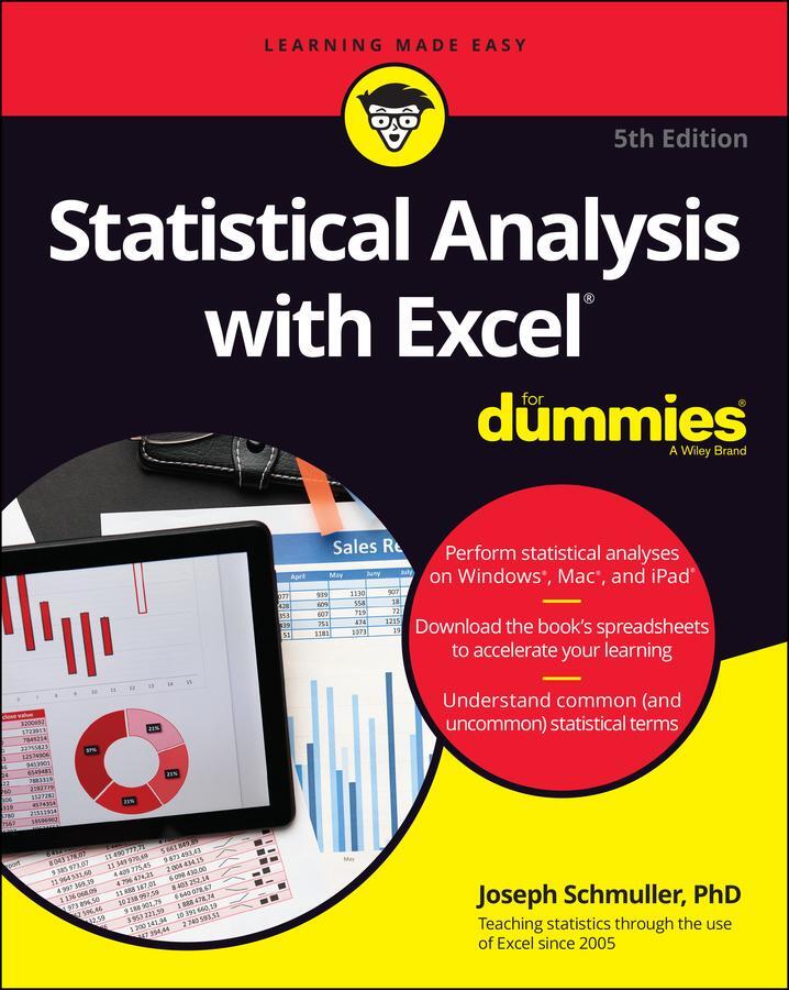 Cover: 9781119844549 | Statistical Analysis with Excel For Dummies | Joseph Schmuller | Buch