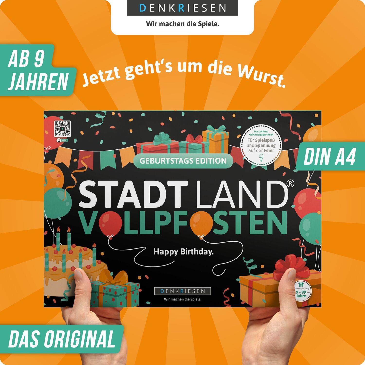 Bild: 4260528094691 | STADT LAND VOLLPFOSTEN® - GEBURTSTAGS EDITION - "Happy Birthday."