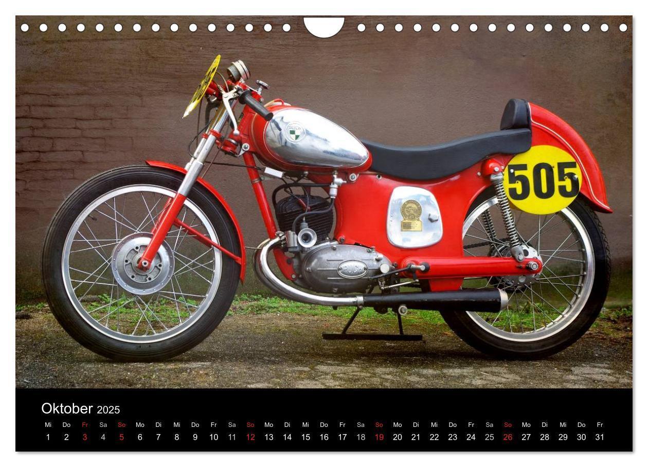 Bild: 9783435818440 | Motorrad Oldtimer (Wandkalender 2025 DIN A4 quer), CALVENDO...