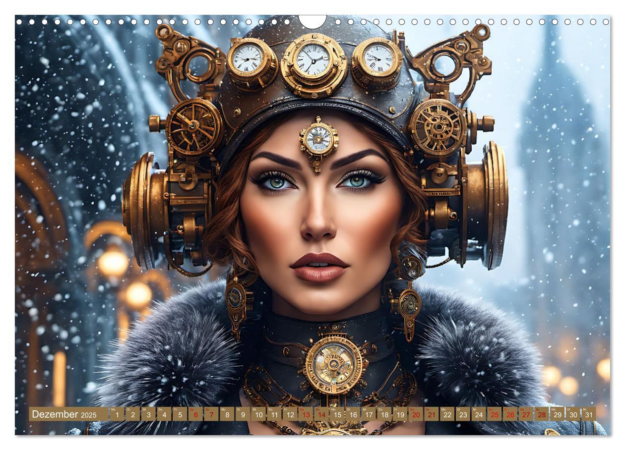 Bild: 9783383845444 | Steampunk - Mensch und Maschine (Wandkalender 2025 DIN A3 quer),...