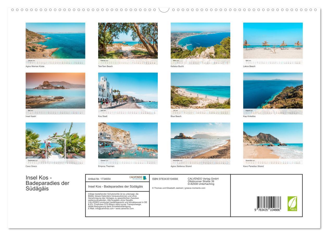 Bild: 9783435104666 | Insel Kos - Badeparadies der Südägäis (Wandkalender 2025 DIN A2...