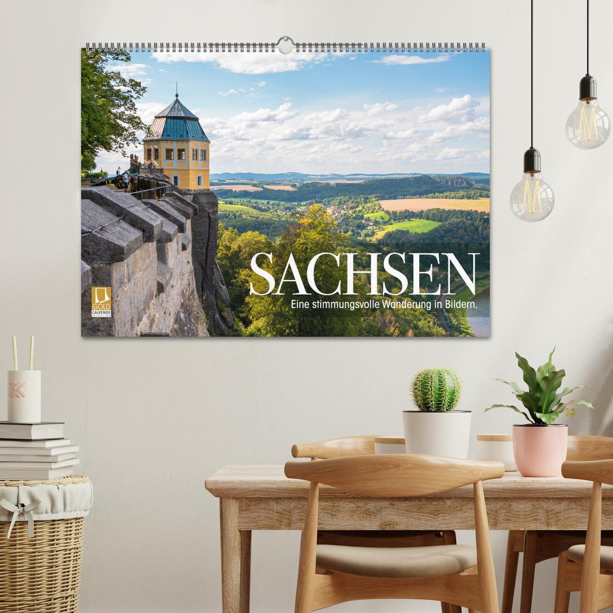 Bild: 9783435030774 | Sachsen - Eine stimmungsvolle Wanderung in Bildern (Wandkalender...