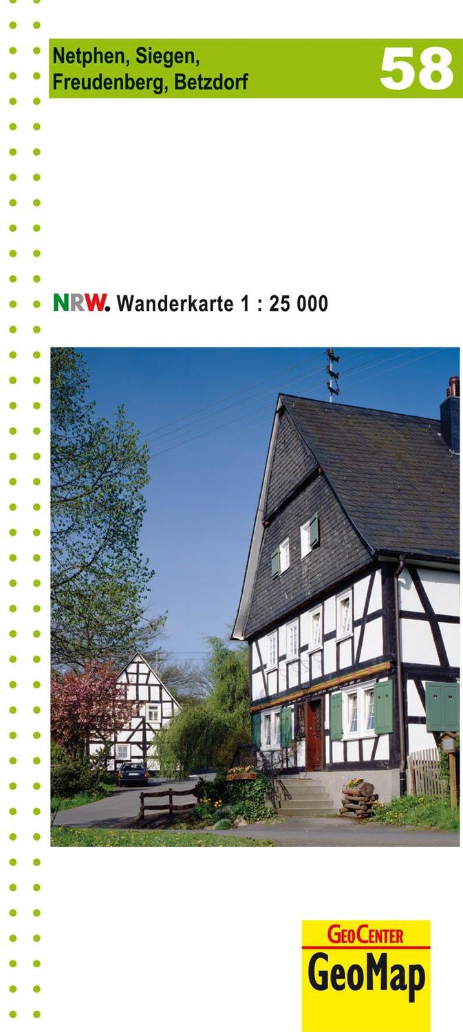 Cover: 9783936184686 | Nordrhein-Westfalen Wanderkarte 58. Netphen, Siegen, Freudenberg,...