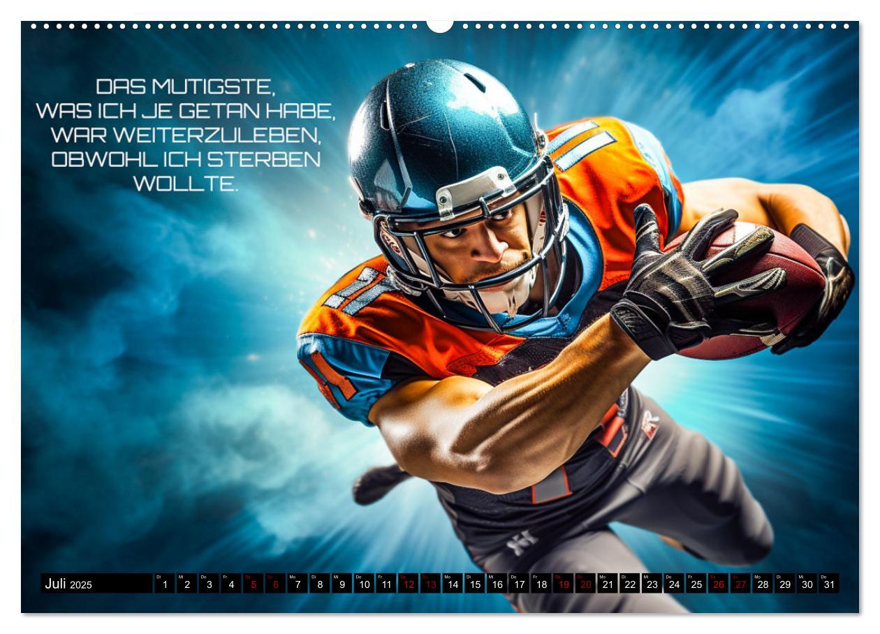 Bild: 9783383874703 | American Football und Motivation (hochwertiger Premium Wandkalender...