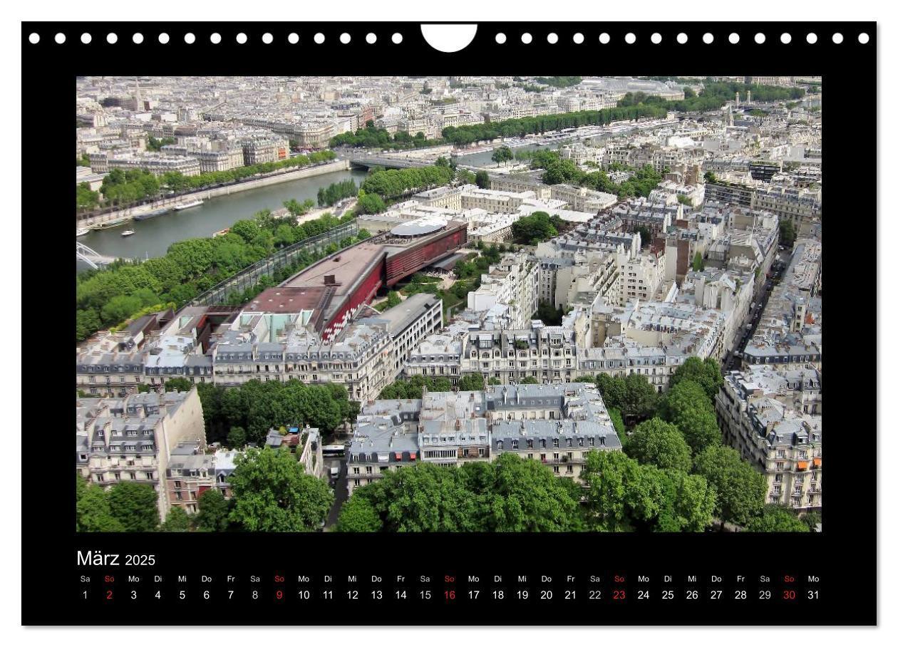 Bild: 9783435721139 | Paris von oben (Wandkalender 2025 DIN A4 quer), CALVENDO...