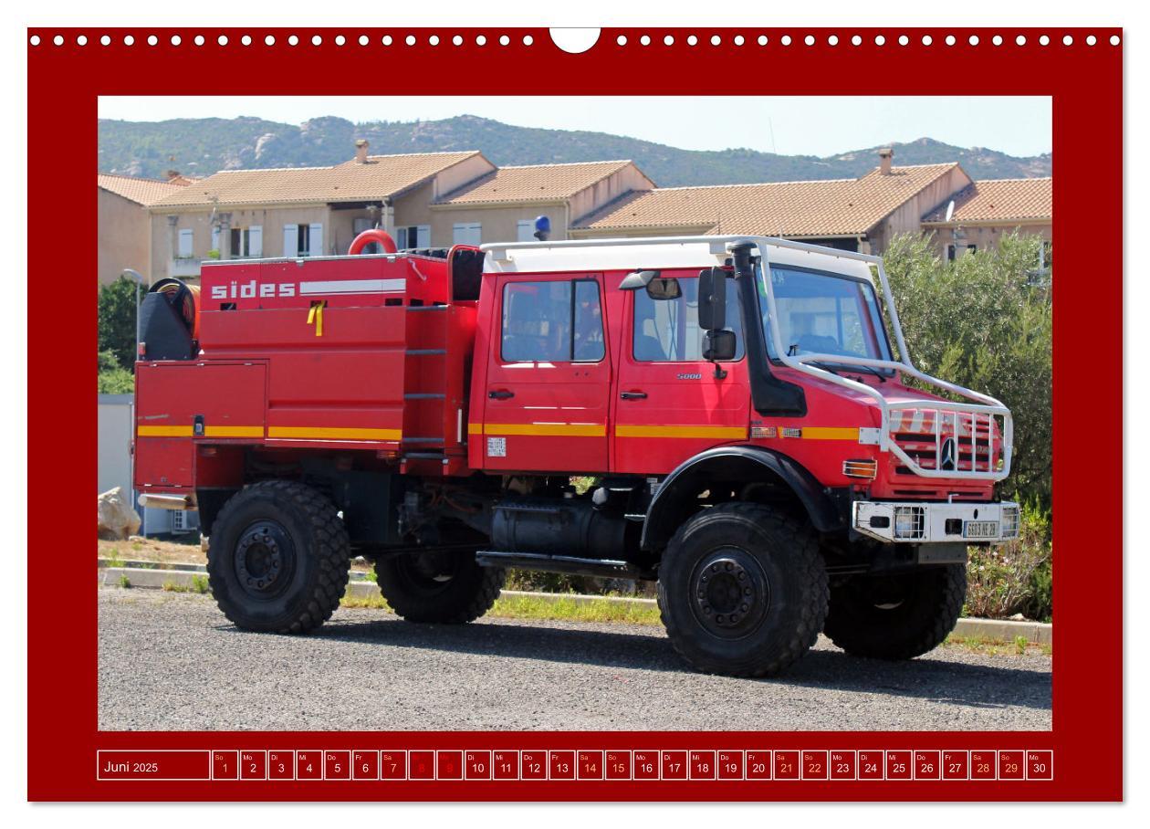 Bild: 9783457225417 | Unimog bei der Feuerwehr (Wandkalender 2025 DIN A3 quer), CALVENDO...