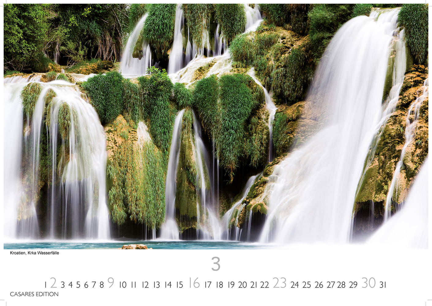 Bild: 9781835241080 | Wasserfälle 2025 L 35x50cm | Kalender | 14 S. | Deutsch | 2025