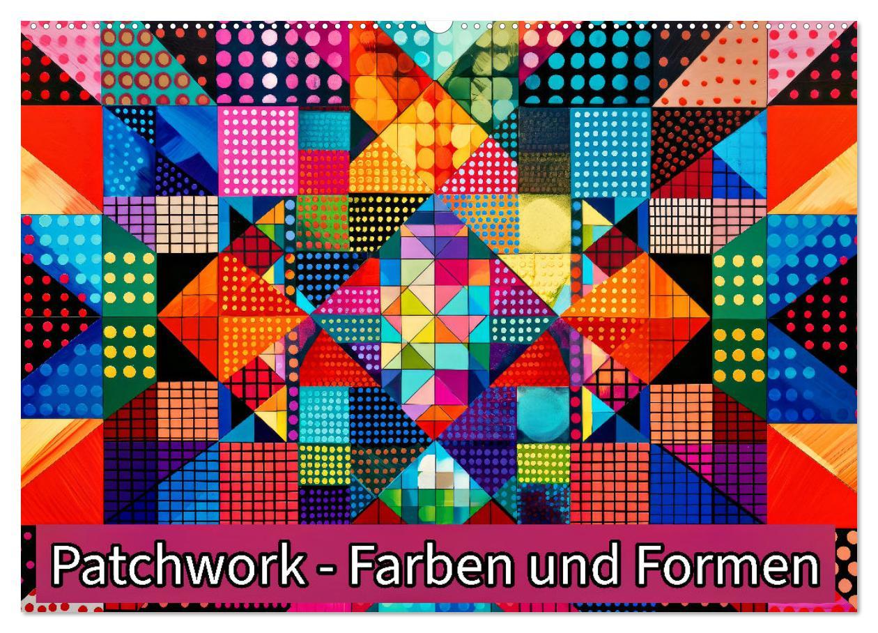 Cover: 9783457141601 | Patchwork - Farben und Formen (Wandkalender 2025 DIN A2 quer),...