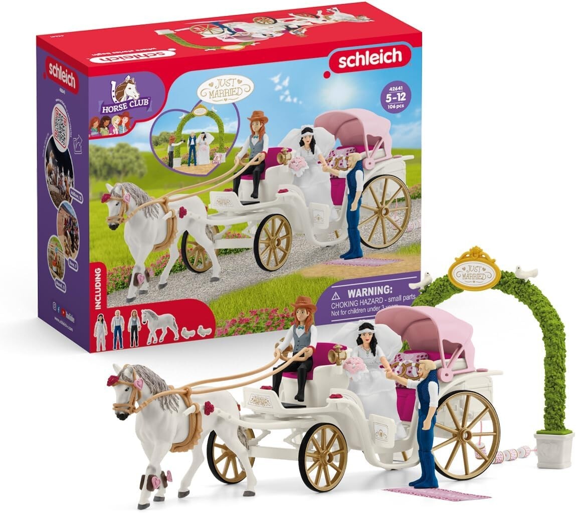 Cover: 4059433720074 | Schleich 42641 - Horse Club, Hochzeitskutsche mit Brautpaar,...