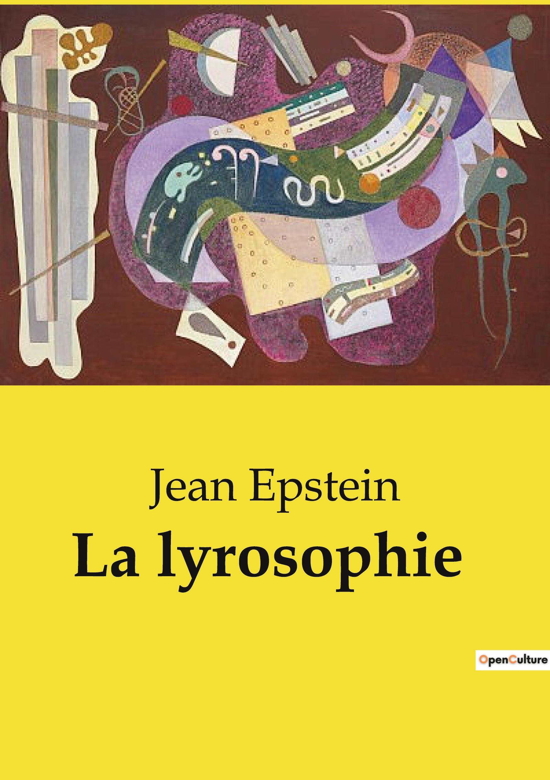 Cover: 9791041955732 | La lyrosophie | Jean Epstein | Taschenbuch | Paperback | Französisch