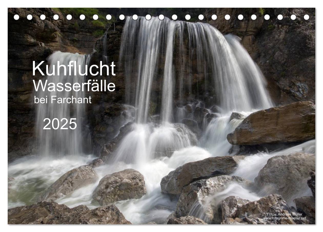 Cover: 9783435668052 | Kuhflucht Wasserfälle bei Farchant (Tischkalender 2025 DIN A5...