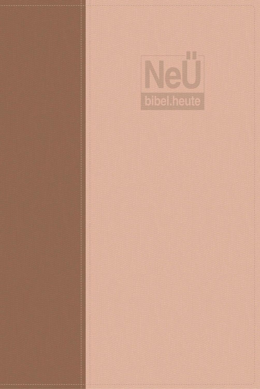 Cover: 9783863533878 | NeÜ bibel.heute Taschenausgabe | Kunstleder zweifarbig braun/beige