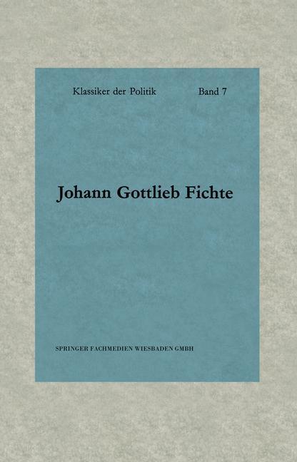 Cover: 9783663009955 | Schriften zur Revolution | Johann Gottlieb Fichte | Taschenbuch