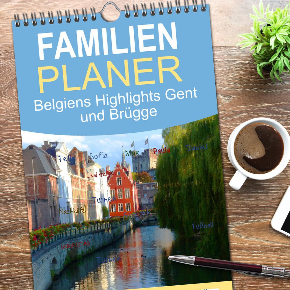 Bild: 9783457102718 | Familienplaner 2025 - Belgiens Highlights Gent und Brügge mit 5...