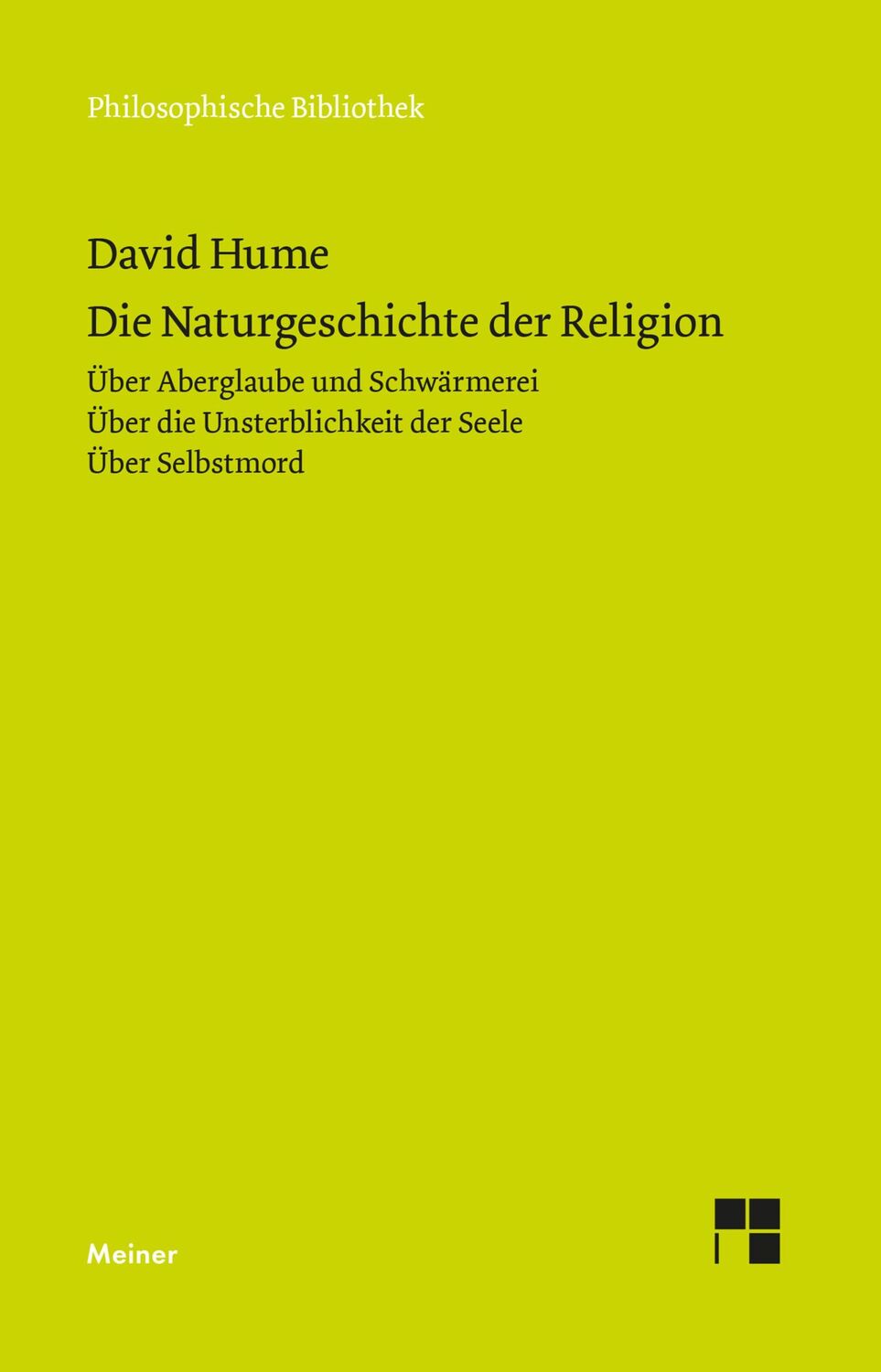 Cover: 9783787314515 | Die Naturgeschichte der Religion | David Hume | Taschenbuch | LVI